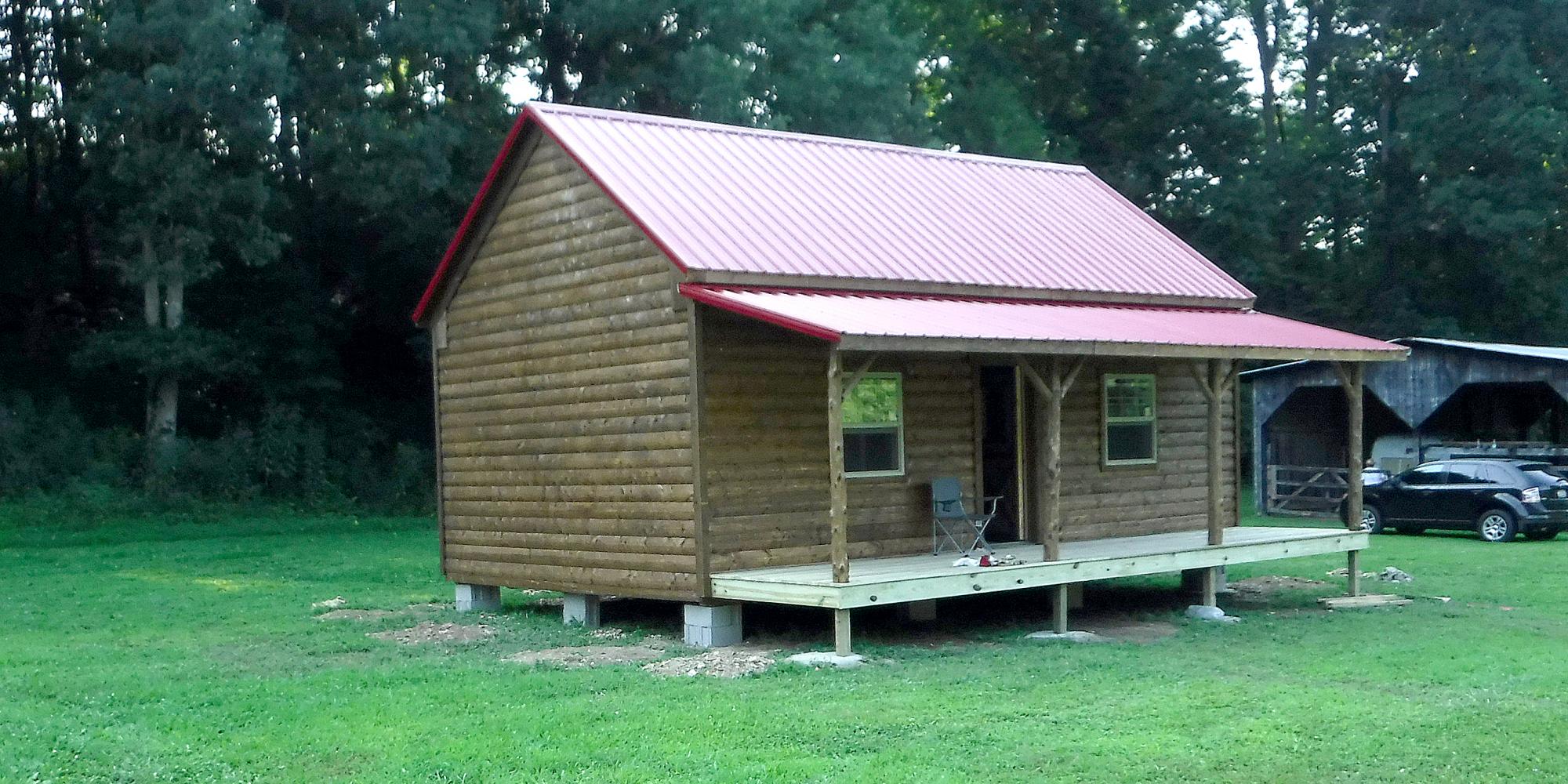 Rustic cabin in the woods