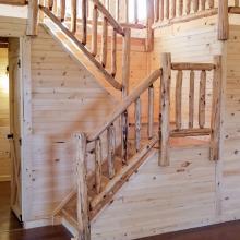 Inside photo of stair steps 