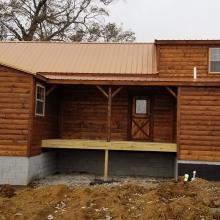 2 Story Frontier Cabin - Back view 