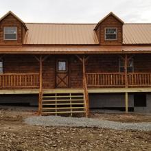 2 Story Frontier Cabin - front view